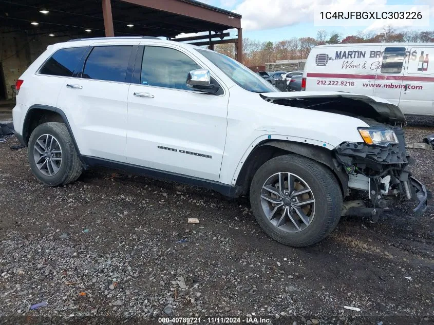 2020 Jeep Grand Cherokee Limited 4X4 VIN: 1C4RJFBGXLC303226 Lot: 40789721