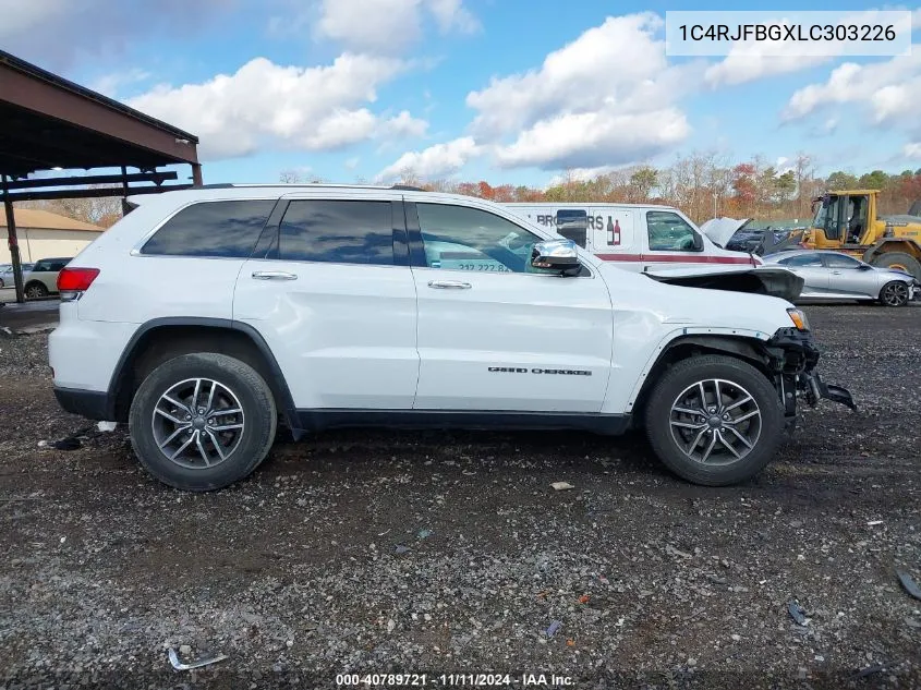 2020 Jeep Grand Cherokee Limited 4X4 VIN: 1C4RJFBGXLC303226 Lot: 40789721