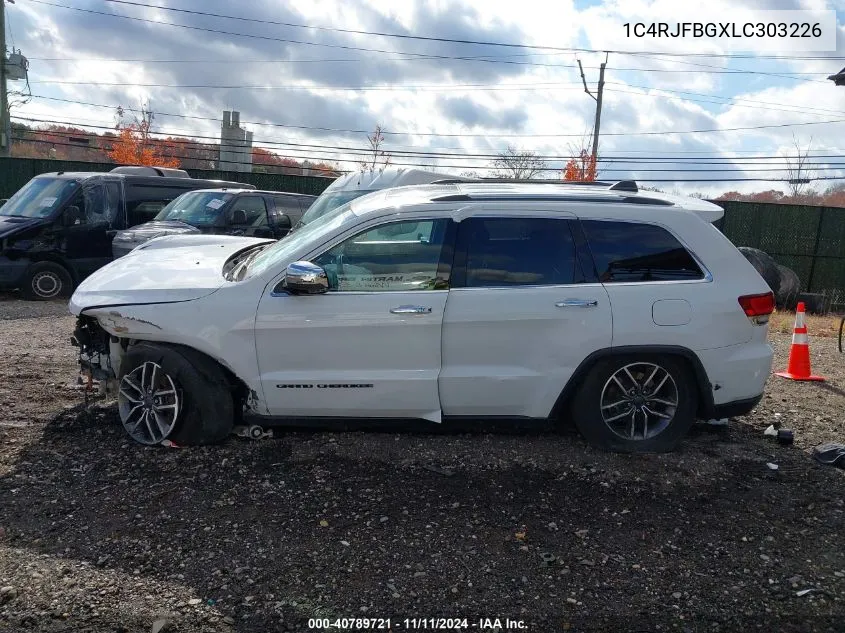 2020 Jeep Grand Cherokee Limited 4X4 VIN: 1C4RJFBGXLC303226 Lot: 40789721