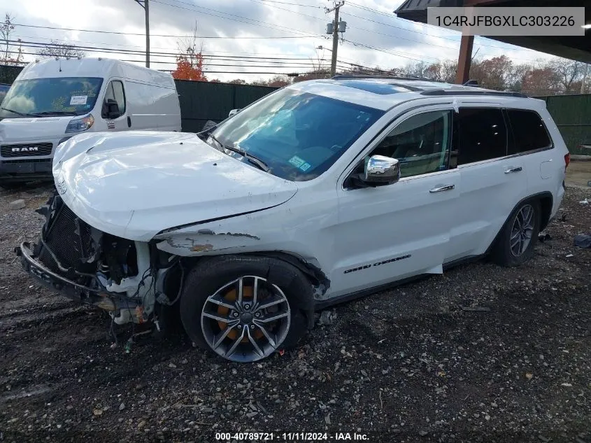 2020 Jeep Grand Cherokee Limited 4X4 VIN: 1C4RJFBGXLC303226 Lot: 40789721