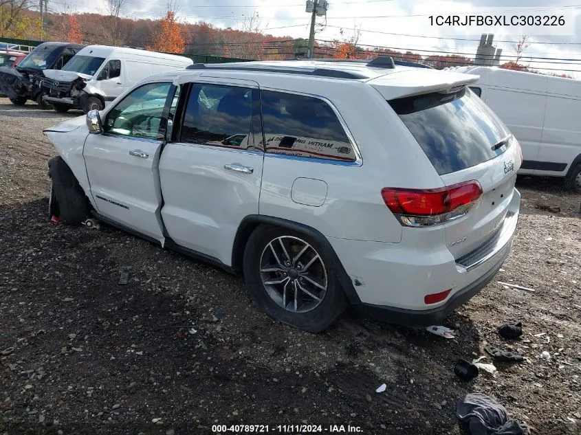 2020 Jeep Grand Cherokee Limited 4X4 VIN: 1C4RJFBGXLC303226 Lot: 40789721