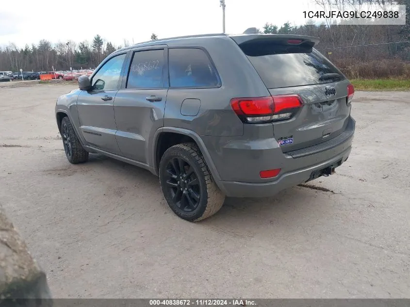 2020 Jeep Grand Cherokee Altitude 4X4 VIN: 1C4RJFAG9LC249838 Lot: 40838672