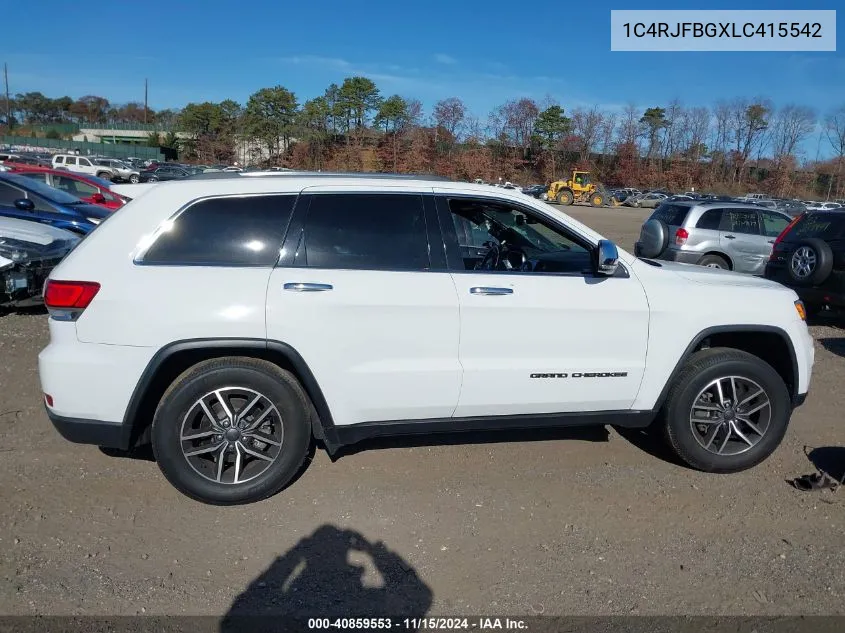 2020 Jeep Grand Cherokee Limited 4X4 VIN: 1C4RJFBGXLC415542 Lot: 40859553