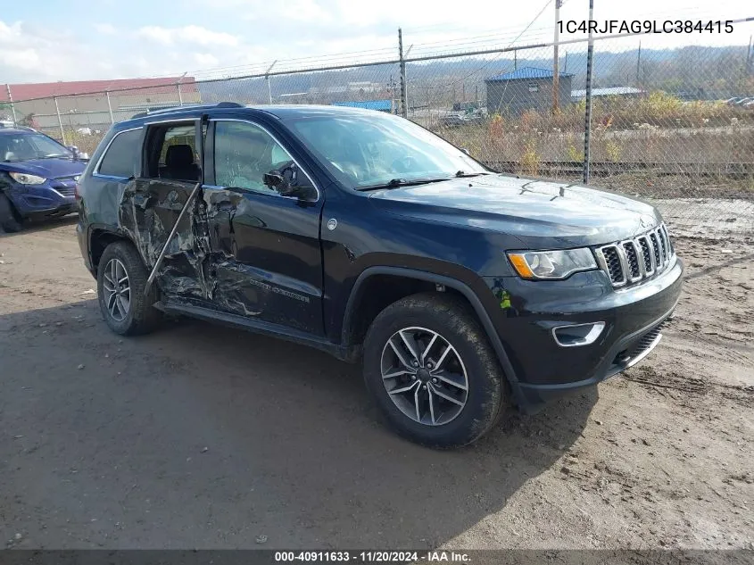 2020 Jeep Grand Cherokee North Edition 4X4 VIN: 1C4RJFAG9LC384415 Lot: 40911633