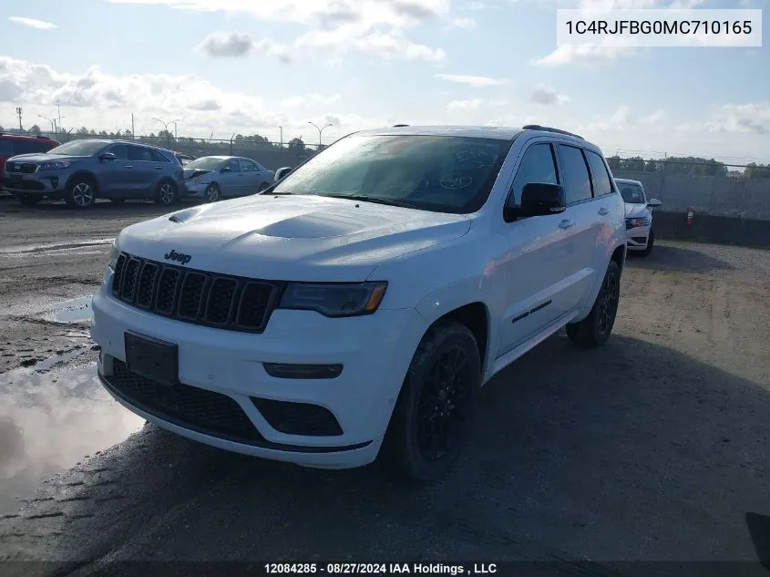 2021 Jeep Grand Cherokee Limited VIN: 1C4RJFBG0MC710165 Lot: 12084285