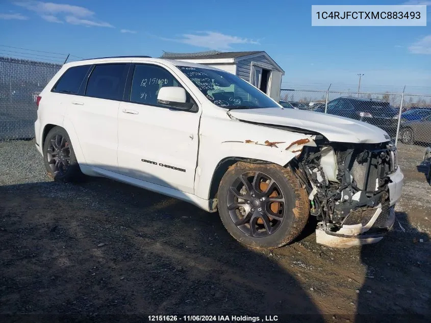 2021 Jeep Grand Cherokee Overland VIN: 1C4RJFCTXMC883493 Lot: 12151626