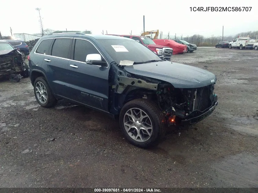 2021 Jeep Grand Cherokee Limited 4X4 VIN: 1C4RJFBG2MC586707 Lot: 39097651