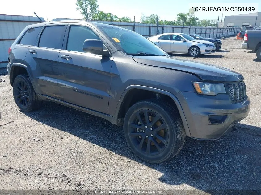 2021 Jeep Grand Cherokee Laredo X 4X4 VIN: 1C4RJFAG1MC550489 Lot: 39366211