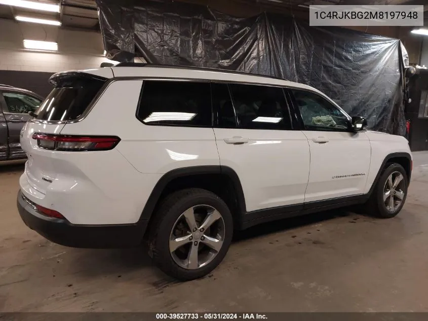 2021 Jeep Grand Cherokee L Limited 4X4 VIN: 1C4RJKBG2M8197948 Lot: 39527733