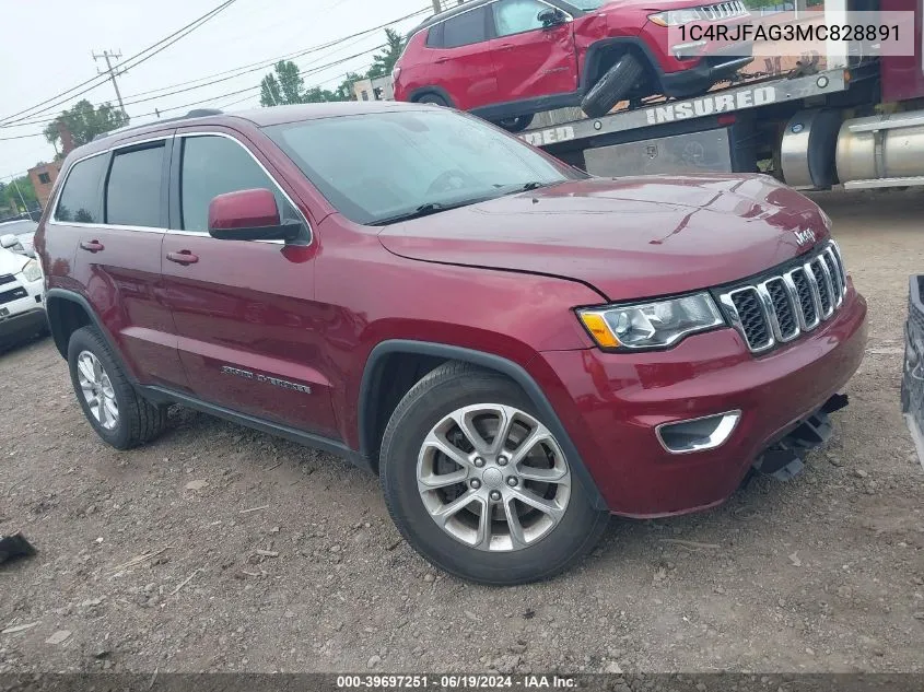 2021 Jeep Grand Cherokee Laredo E 4X4 VIN: 1C4RJFAG3MC828891 Lot: 39697251