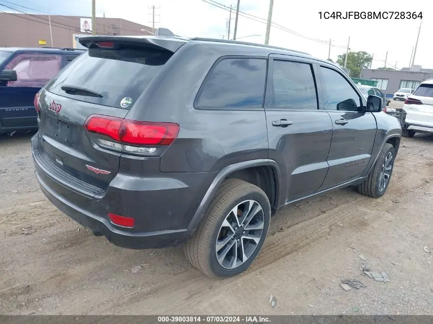 2021 Jeep Grand Cherokee 80Th Anniversary 4X4 VIN: 1C4RJFBG8MC728364 Lot: 39803814