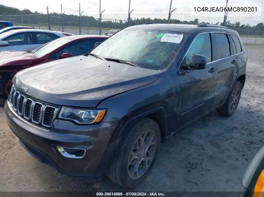 2021 Jeep Grand Cherokee VIN: 1C4RJEAG6MC890201 Lot: 39814969