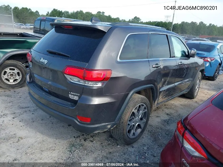 2021 Jeep Grand Cherokee VIN: 1C4RJEAG6MC890201 Lot: 39814969