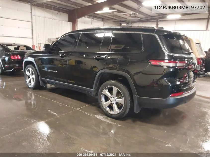 2021 Jeep Grand Cherokee L Limited 4X4 VIN: 1C4RJKBG3M8197702 Lot: 39820455