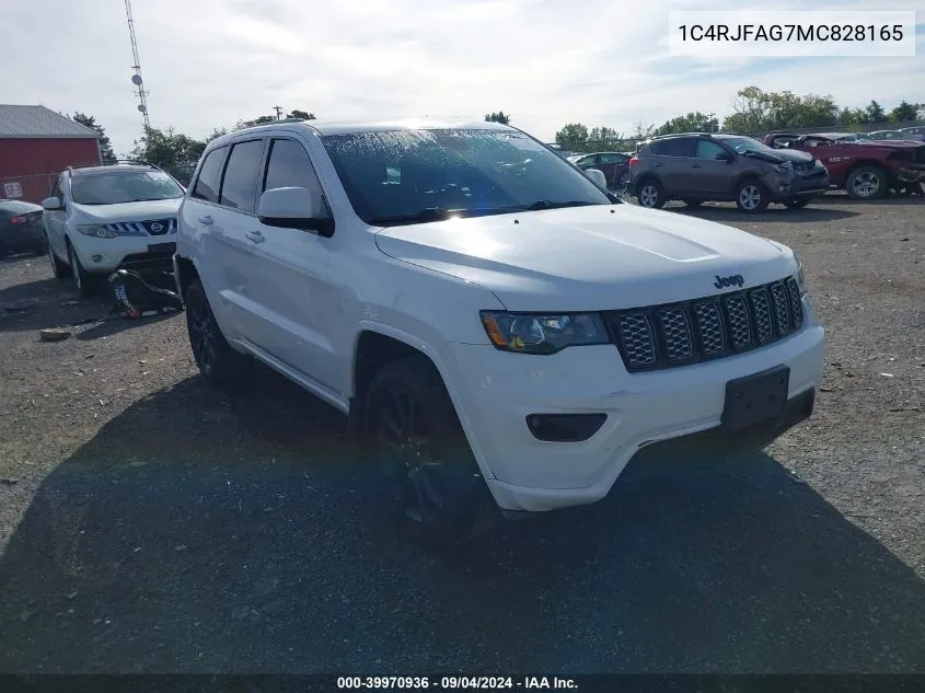 2021 Jeep Grand Cherokee Laredo X 4X4 VIN: 1C4RJFAG7MC828165 Lot: 39970936