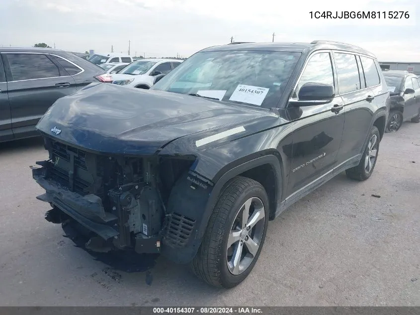 2021 Jeep Grand Cherokee L L Limited VIN: 1C4RJJBG6M8115276 Lot: 40154307