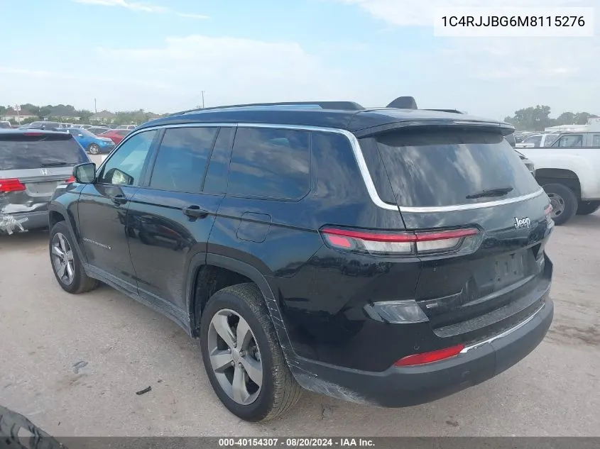 2021 Jeep Grand Cherokee L L Limited VIN: 1C4RJJBG6M8115276 Lot: 40154307