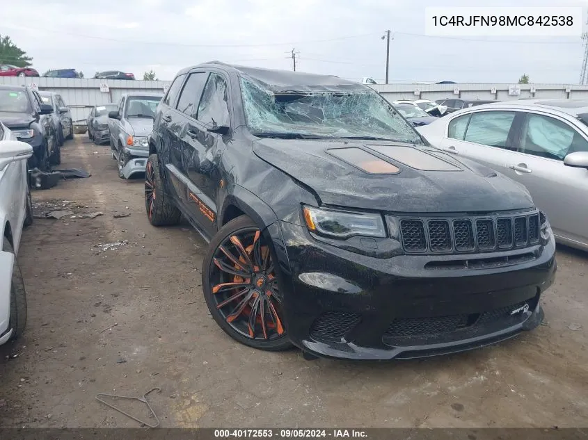 2021 Jeep Grand Cherokee Trackhawk VIN: 1C4RJFN98MC842538 Lot: 40172553