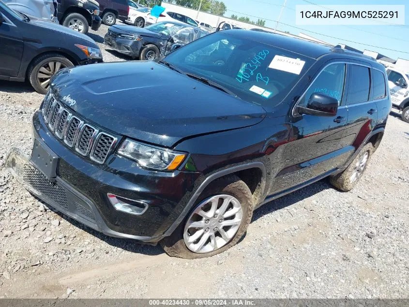 2021 Jeep Grand Cherokee Laredo E 4X4 VIN: 1C4RJFAG9MC525291 Lot: 40234430