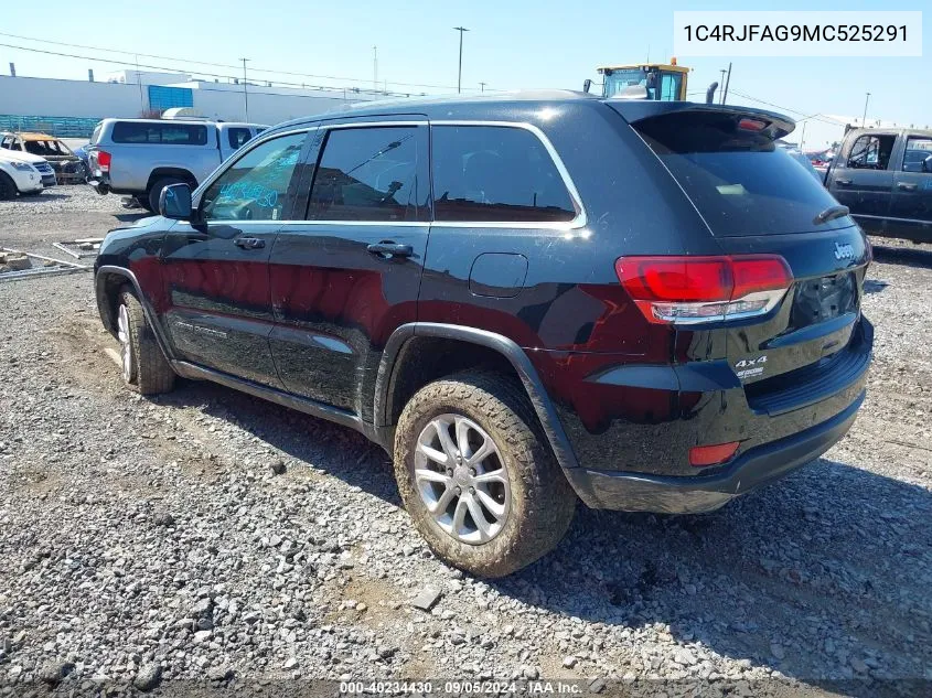 2021 Jeep Grand Cherokee Laredo E 4X4 VIN: 1C4RJFAG9MC525291 Lot: 40234430