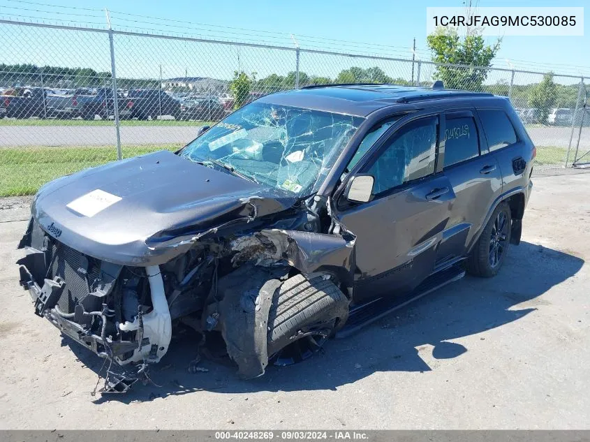 2021 Jeep Grand Cherokee Laredo X 4X4 VIN: 1C4RJFAG9MC530085 Lot: 40248269