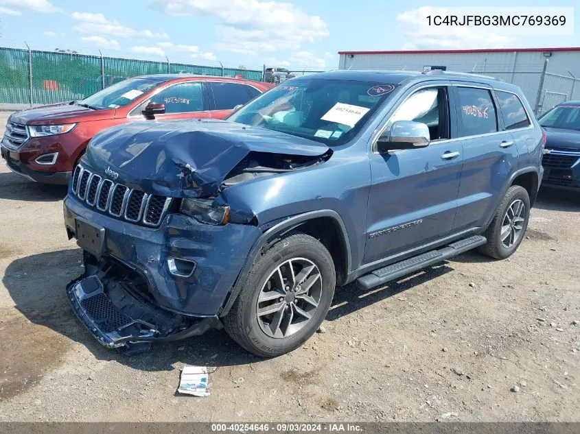 2021 Jeep Grand Cherokee Limited 4X4 VIN: 1C4RJFBG3MC769369 Lot: 40254646