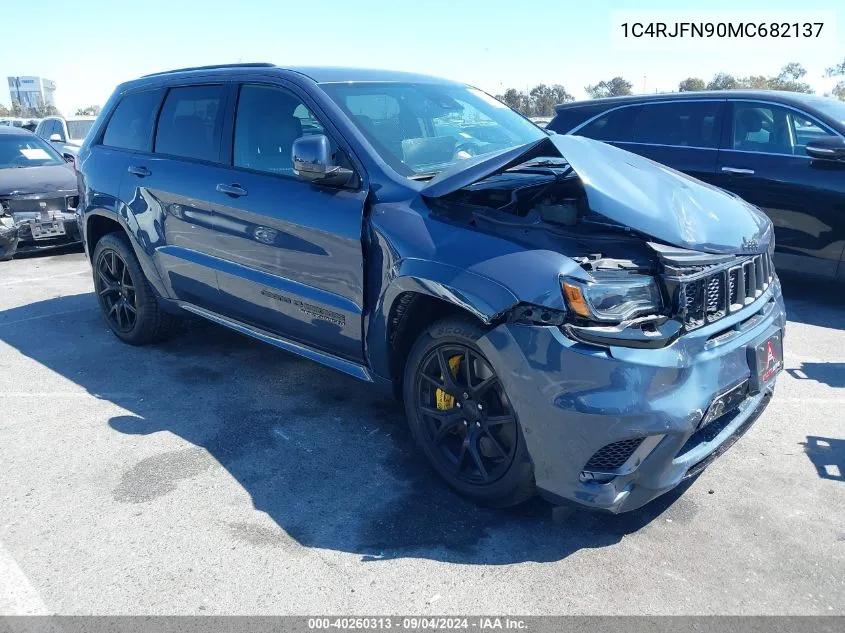 2021 Jeep Grand Cherokee Trackhawk VIN: 1C4RJFN90MC682137 Lot: 40260313