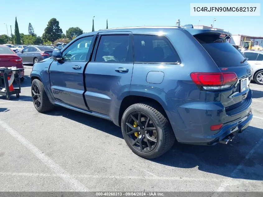 1C4RJFN90MC682137 2021 Jeep Grand Cherokee Trackhawk