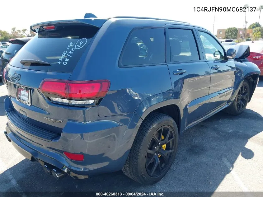 1C4RJFN90MC682137 2021 Jeep Grand Cherokee Trackhawk