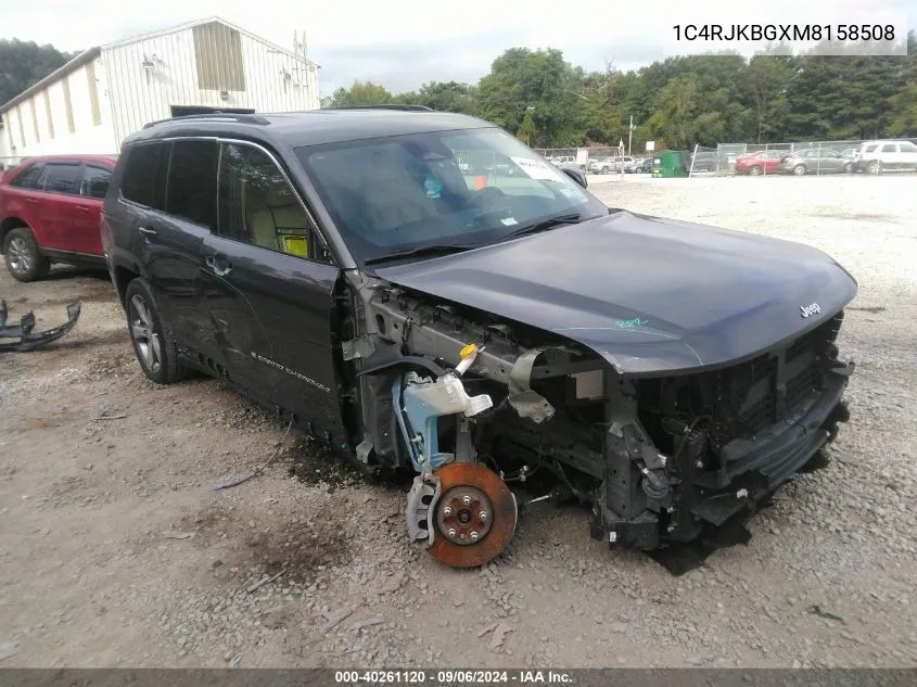 2021 Jeep Grand Cherokee L Limited 4X4 VIN: 1C4RJKBGXM8158508 Lot: 40261120