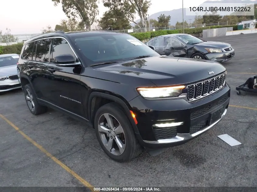 2021 Jeep Grand Cherokee L Limited 4X2 VIN: 1C4RJJBG4M8152262 Lot: 40265434