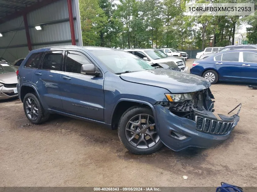 1C4RJFBGXMC512953 2021 Jeep Grand Cherokee Limited