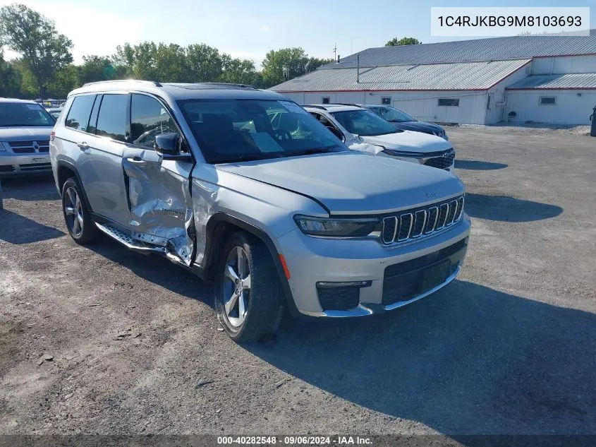 2021 Jeep Grand Cherokee L Limited 4X4 VIN: 1C4RJKBG9M8103693 Lot: 40282548