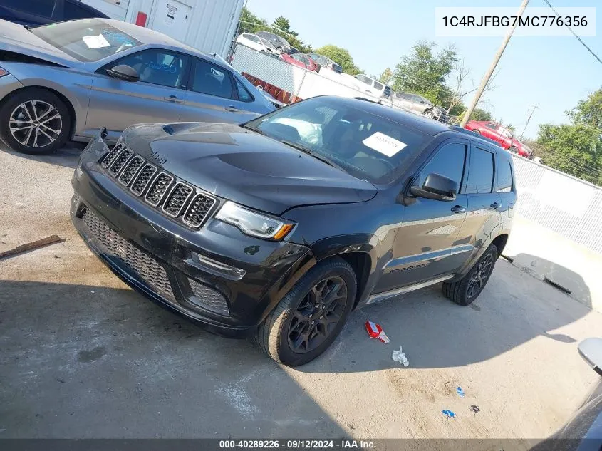 2021 Jeep Grand Cherokee Limited VIN: 1C4RJFBG7MC776356 Lot: 40289226