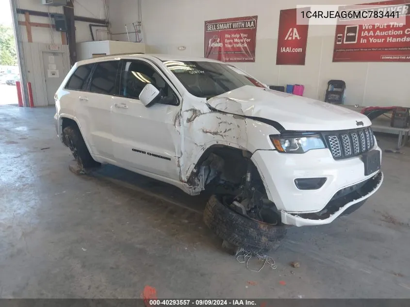 2021 Jeep Grand Cherokee Laredo X 4X2 VIN: 1C4RJEAG6MC783441 Lot: 40293557