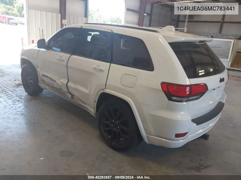 2021 Jeep Grand Cherokee Laredo X 4X2 VIN: 1C4RJEAG6MC783441 Lot: 40293557