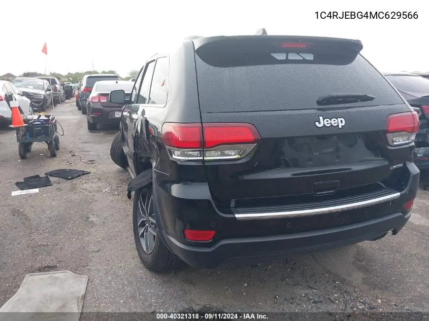 2021 Jeep Grand Cherokee Limited VIN: 1C4RJEBG4MC629566 Lot: 40321318