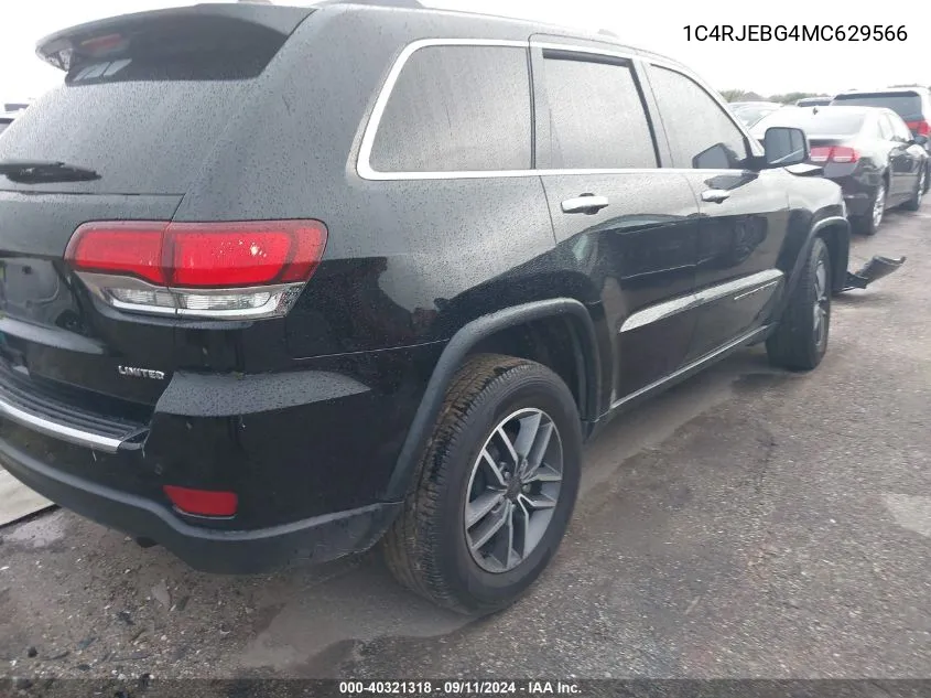 1C4RJEBG4MC629566 2021 Jeep Grand Cherokee Limited