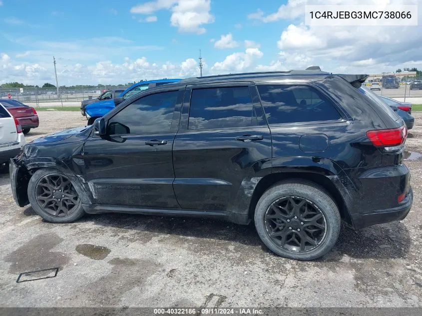 2021 Jeep Grand Cherokee Limited VIN: 1C4RJEBG3MC738066 Lot: 40322186