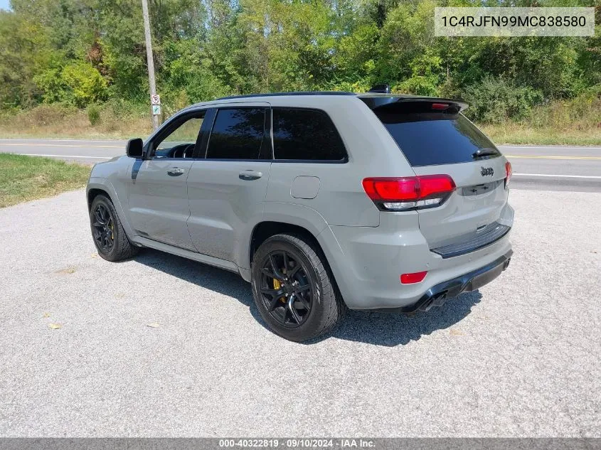 2021 Jeep Grand Cherokee Trackhawk 4X4 VIN: 1C4RJFN99MC838580 Lot: 40322819