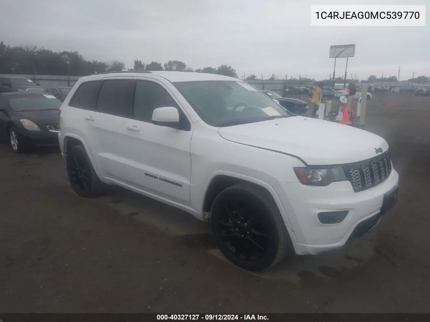 2021 Jeep Grand Cherokee Laredo VIN: 1C4RJEAG0MC539770 Lot: 40327127