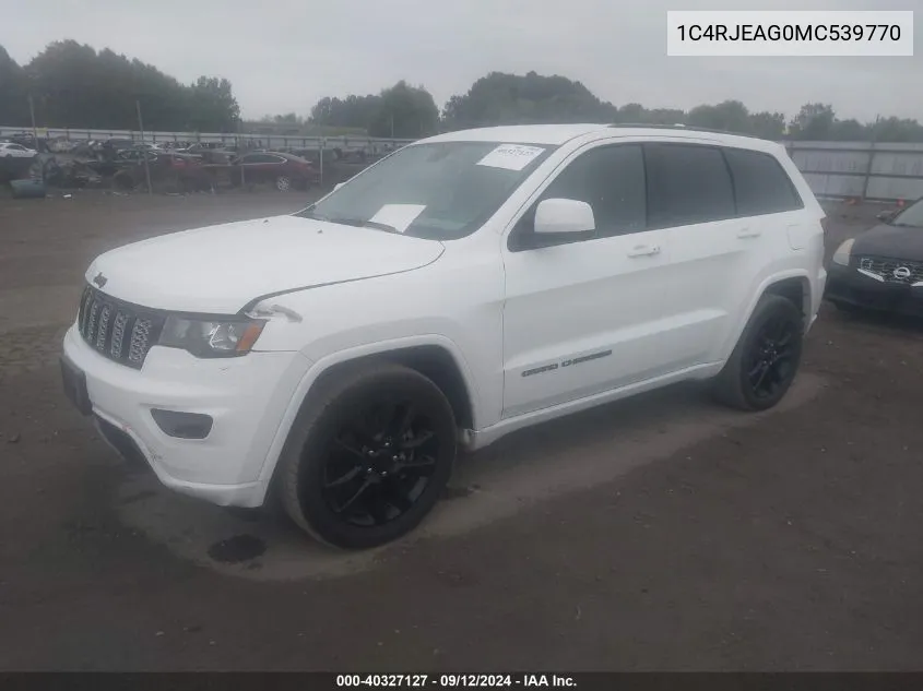 2021 Jeep Grand Cherokee Laredo VIN: 1C4RJEAG0MC539770 Lot: 40327127