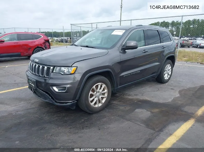 2021 Jeep Grand Cherokee Laredo E 4X2 VIN: 1C4RJEAG8MC713682 Lot: 40330854