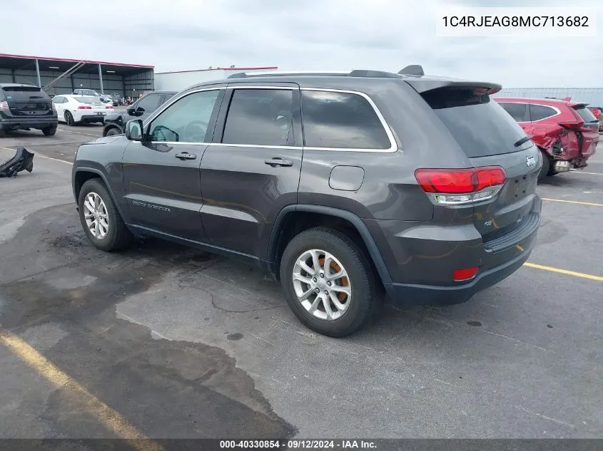 2021 Jeep Grand Cherokee Laredo E 4X2 VIN: 1C4RJEAG8MC713682 Lot: 40330854