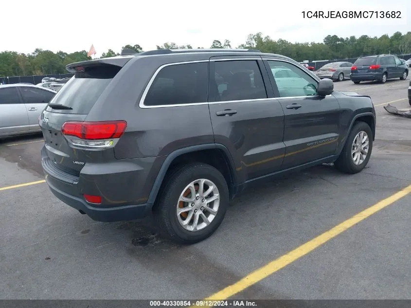 2021 Jeep Grand Cherokee Laredo E 4X2 VIN: 1C4RJEAG8MC713682 Lot: 40330854