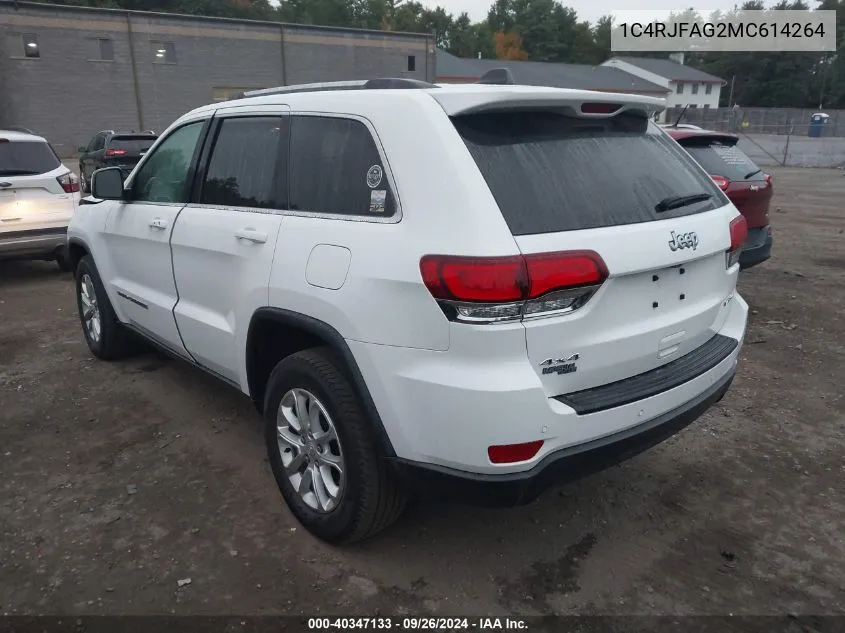 2021 Jeep Grand Cherokee Laredo VIN: 1C4RJFAG2MC614264 Lot: 40347133