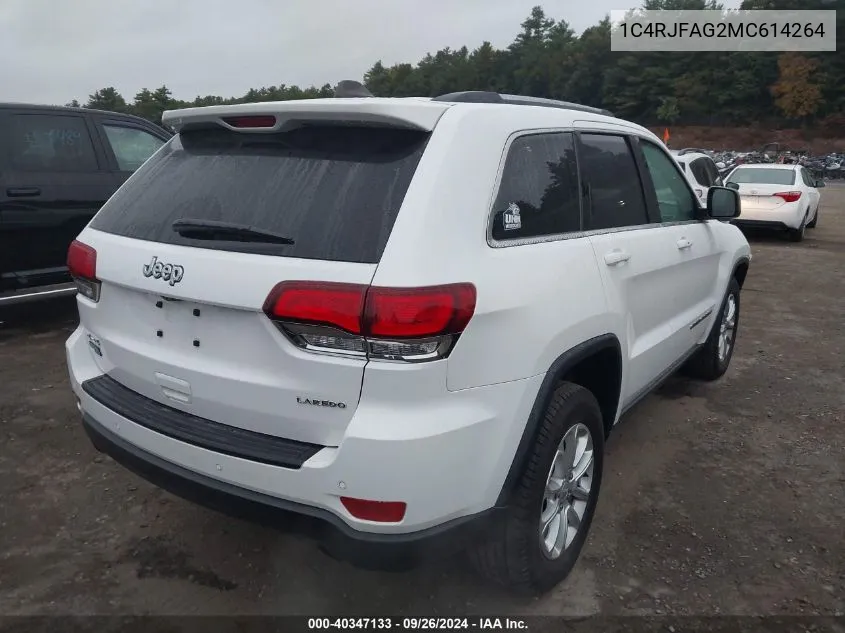 2021 Jeep Grand Cherokee Laredo VIN: 1C4RJFAG2MC614264 Lot: 40347133