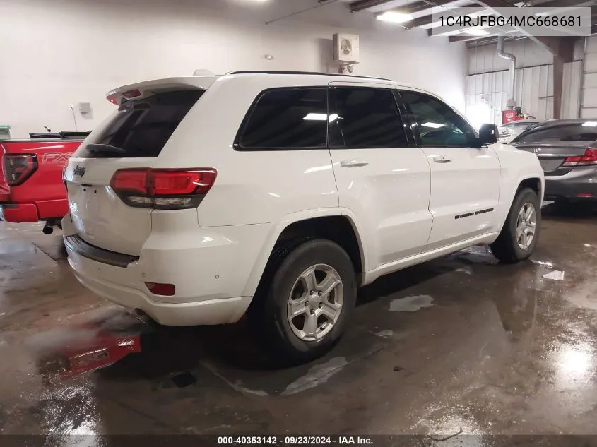 2021 Jeep Grand Cherokee 80Th Anniversary 4X4 VIN: 1C4RJFBG4MC668681 Lot: 40353142