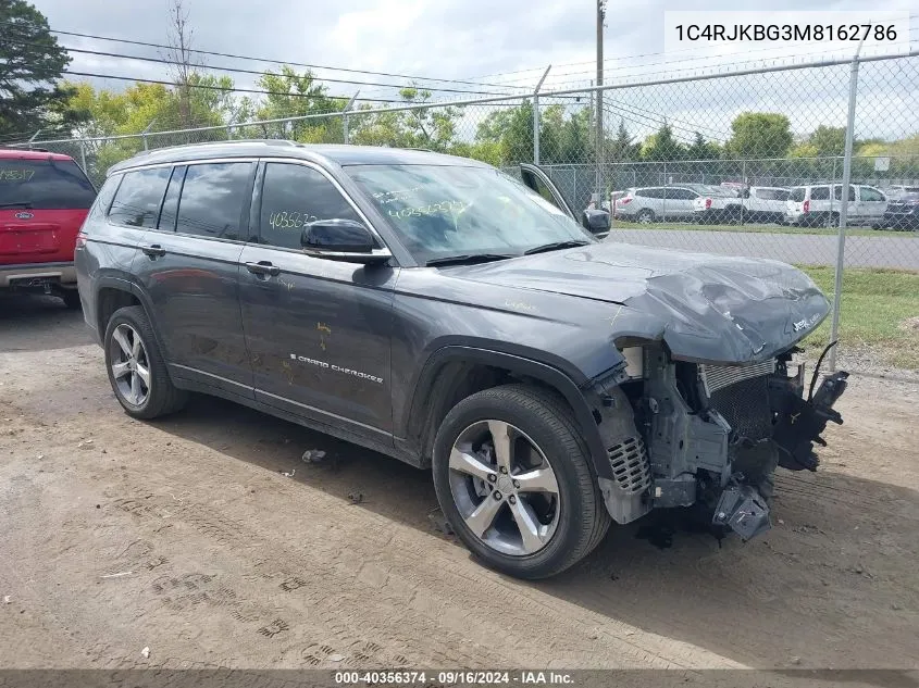 2021 Jeep Grand Cherokee L Limited 4X4 VIN: 1C4RJKBG3M8162786 Lot: 40356374