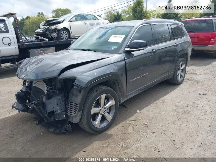 2021 Jeep Grand Cherokee L Limited 4X4 VIN: 1C4RJKBG3M8162786 Lot: 40356374